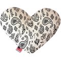 Mirage Pet Products White Western Canvas Heart Dog Toy 8 in. 1259-CTYHT8